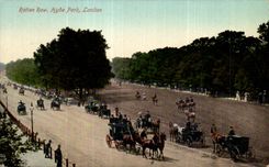 CPA Rotten Row Hyde Park London Cheval Horse