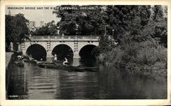 CPA Magdalen bridge and to rivet Cherwell Oxford