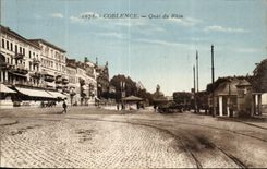 CPA Coblence Quai du Rhin