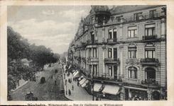 CPA Wisbaden Wilbelmstrabe Street of Guillaume William street