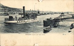 CPA Bingen Blick Aup OEn Rhien Bateaux