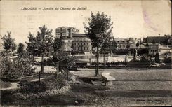 CPA Limoges jardin du Champ de Juillet