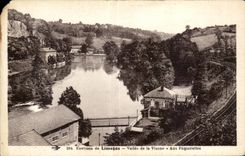 Alrededores de CPA del valle de Limoges de Viena a las margaritas