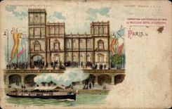 De CPA de la fantasia casa real Espana Paris del universal 1900 favorablemente