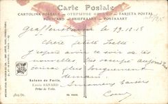 CPA Fantaisie Salons de Paris Emile Renard Prise de voile Mariage Wedding