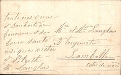 La fantasia de CPA florece Feliz Ano Nuevo