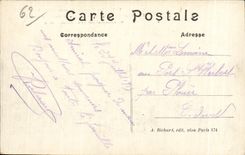 CPA the Large War Mont Saint eloi after the bombardment of German Militaria