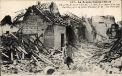 CPA La Grande Guerre Neuville Saint Vaast Militaria