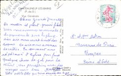 CPA Chateauneuf Les Bains View