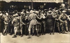 CPA Festivals Of the Victoire July Service Order difficult Militaria July 14th 1919