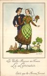 CPA Les Vieilles Provinces de France Le Limousin Edite les Fairnes Farmet Folklore Farines Jammet 
