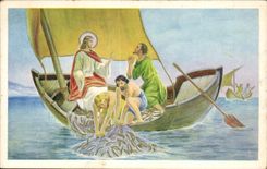 CPA Religion christ pecheurs 