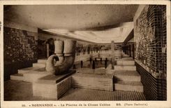 CPA Normandy the Swimming pool of the Class cabin Steamer