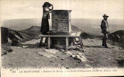 CPA the Mount Gilds Summit of Sancy the table orientation