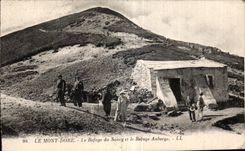 CPA the Mount Gilds the refuge of Sancy and the Auberge refuge