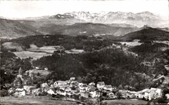 Saint Nectary - View and Church - CPA
