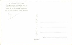 Saint Nectary - View and Church - CPA