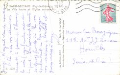 Saint Nectary - the high City and Romance Church - CPA