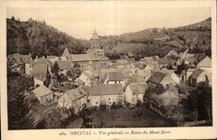 Orcival - View - Road of the Mount Gilds - CPA