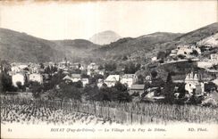 Royat les Bains - the Village and Puy de Dome - CPA