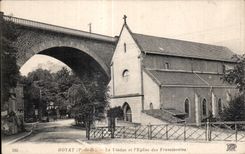 Royat les Bains - the Viaduct and Church of Franciscains - CPA