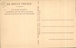 CPA the Basque Country Cambo les Bains (the Low Pyrenees) has horse on Nive Bottom and High Cambo