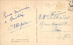 CPA Cambo Les Bains View from above on Nive