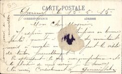 CPA Clermont War in Argonne the Ruins of the completely destroyed Village and sets fire to Ruins off the Village