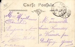 CPA Clermont War in Argonne Street Gambetta (Pree Pusee of the Republic)