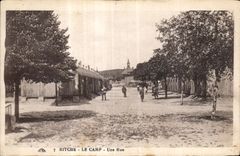 CPA Bitche the Camp a Street Militaria