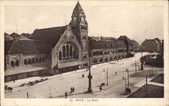 Metz - estacion de tren - CPA