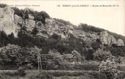 Clamecy - Surgy - Rocks of Basseville - CPA
