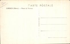 Lormes - Road of Narveau - CPA