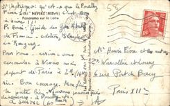 Nevers - panorama en el Loire - CPA