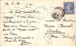 Nevers - la puerta de Paris - CPA