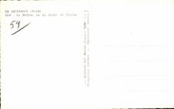 Quesnoy - the Belfry - Garden of Church - CPA