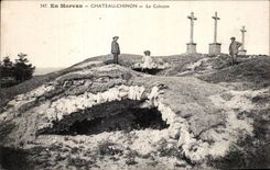 CPA In Morvan Castle chinon the Martyrdom