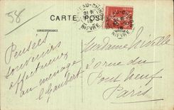 CPA In Morvan Castle chinon the Martyrdom