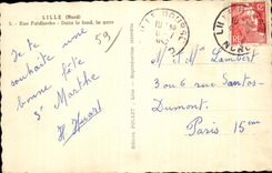 CPA Lille (Northern) Street Faidherbe In the content Train station