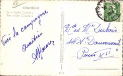 CPA Compiegne la mujer mayor Cassine el Cassine viejo