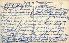 CPA Compiegne el ataque frontal del castillo