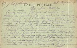 CPA Compiegne un zepelin tirado abajo el 17 de marzo de 1917