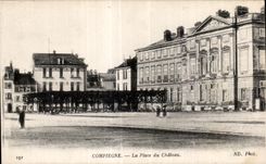 CPA Compiegne el lugar del castillo