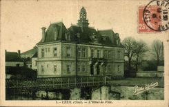 CPA Creil (Oise) L Hotel de Ville