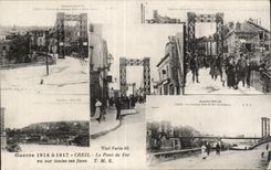 CPA Creil Le Pont de Fer vu sur toutes ses faces
