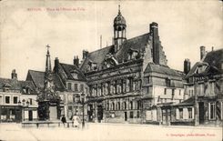 CPA Noyon Places of I Town hall
