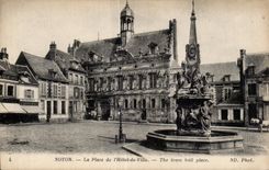 CPA Noyon the Place of I Town hall The town hall places