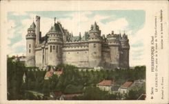 CPA Pierrefonds (Oise) Le Chateau (Vue prise de Villers Cotrercts) Printed in France