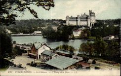CPA Pierrefonds Le Chateau L Etang et la Gare