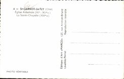 CPA St To germinate of Fly (Oise) Abbey church (XIe XIIe S) Sainte the Vault (XIIe S)